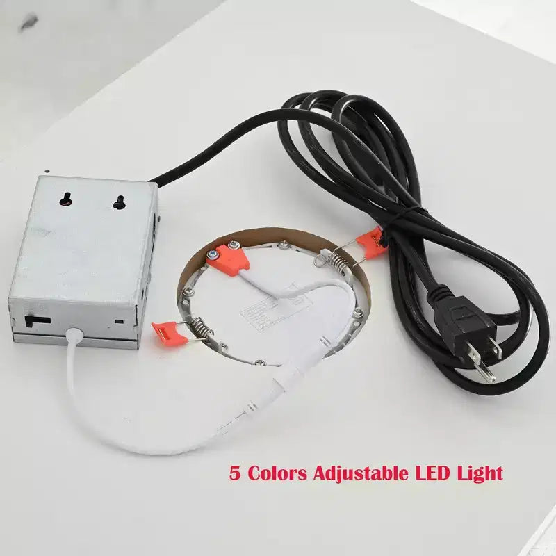 Vetrinetta in vetro indipendente con 2 cassetti, luci LED e ripiani regolabili, libreria imbottita per dispensa, bianca