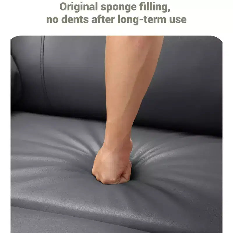 Poltrona reclinabile manuale per adulti, divano singolo in pelle PU con seduta extra larga e supporto ergonomico per soggiorno, camera da letto, cameretta dei bambini