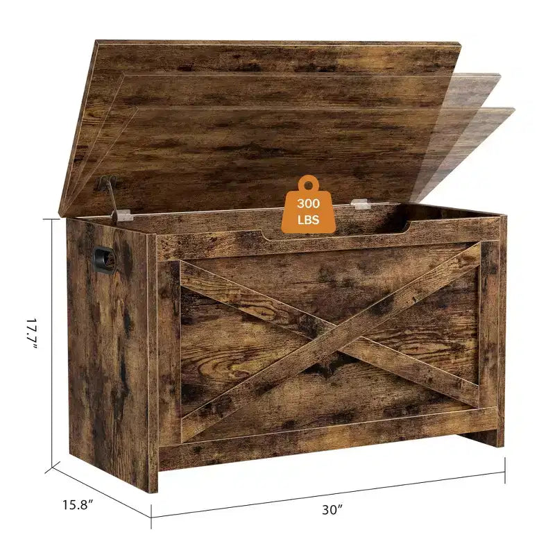 Cassapanca Contenitore da 76 cm, Contenitore con Cerniere di Sicurezza, Panca Portascarpe da Ingresso con Coperchio a Ribalta, Baule Portagiochi per Soggiorno, Camera da Letto