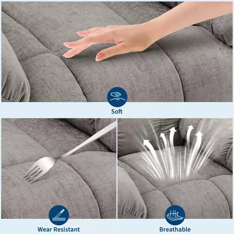 Poltrone Reclinabili a Dondolo, Poltrona Reclinabile Massaggiante, Poltrona Reclinabile a Dondolo Girevole a 360° con Tasche Laterali e Portabicchieri, per Soggiorno, Camera da Letto