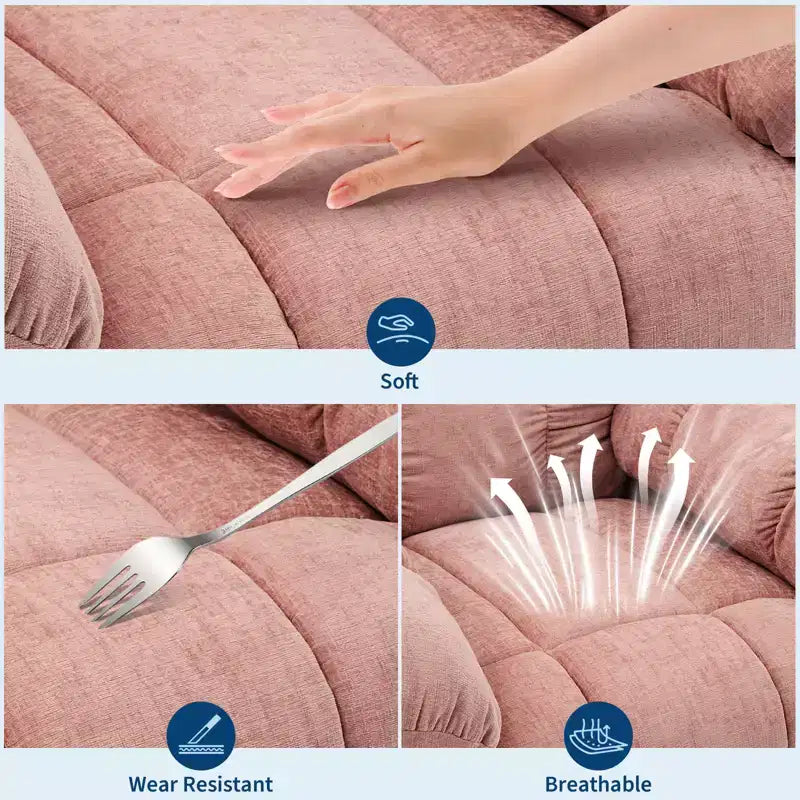 Poltrone Reclinabili a Dondolo, Poltrona Reclinabile Massaggiante, Poltrona Reclinabile a Dondolo Girevole a 360° con Tasche Laterali e Portabicchieri, per Soggiorno, Camera da Letto