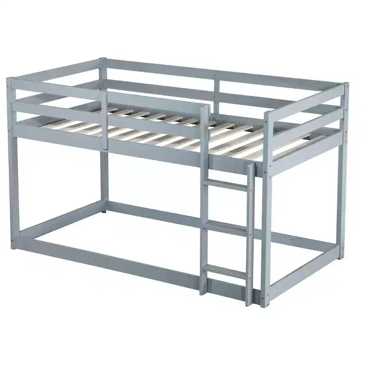Letto a soppalco singolo, salvaspazio, con ripostiglio sotto il letto, in metallo resistente