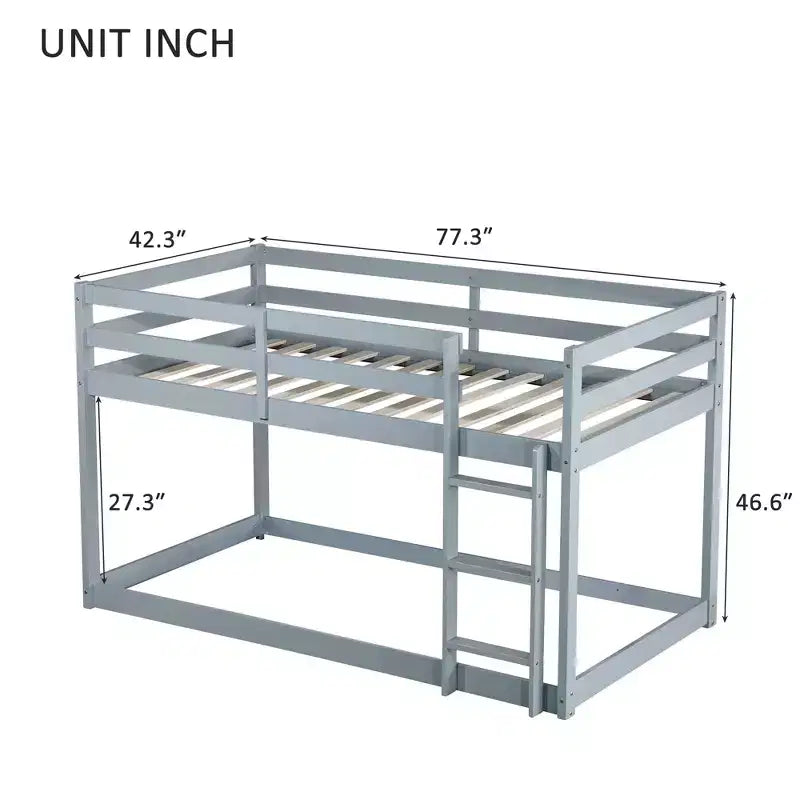 Letto a soppalco singolo, salvaspazio, con ripostiglio sotto il letto, in metallo resistente