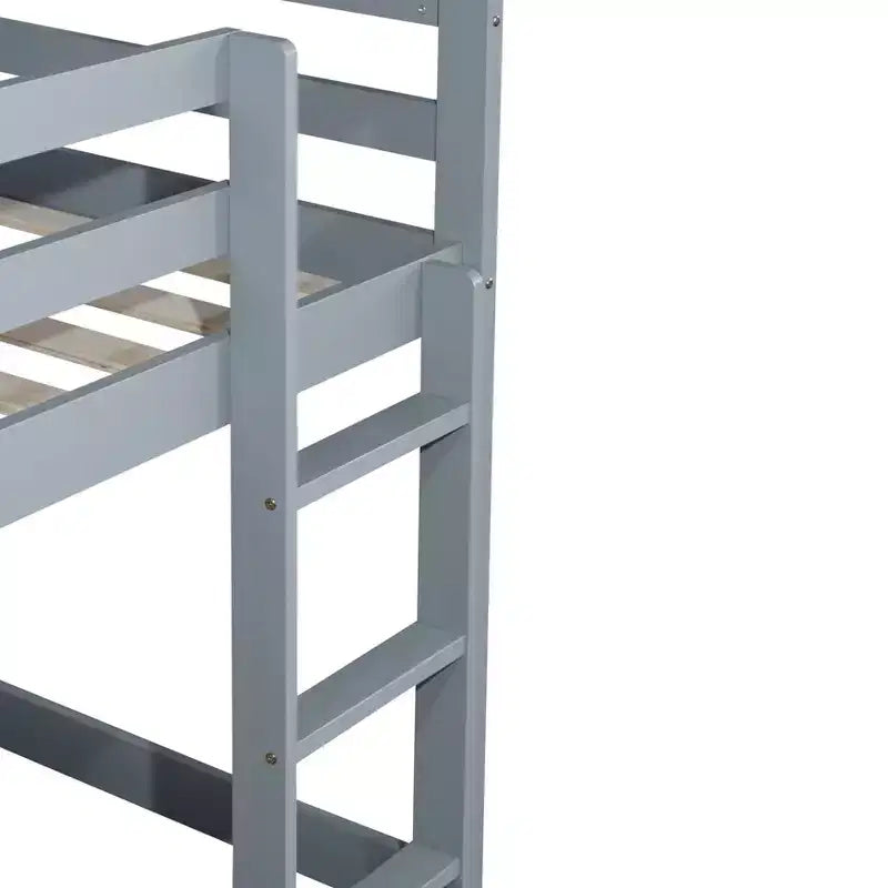 Letto a soppalco singolo, salvaspazio, con ripostiglio sotto il letto, in metallo resistente