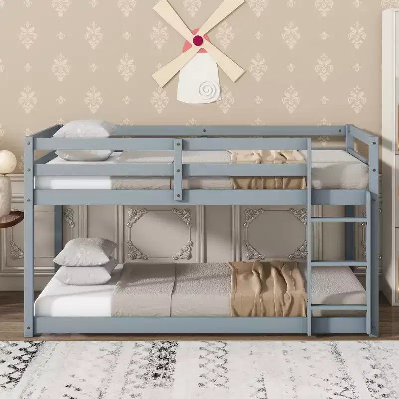 Letto a soppalco singolo, salvaspazio, con ripostiglio sotto il letto, in metallo resistente